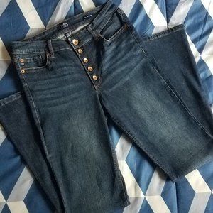 CHAPS Women's High Rise Flare Jean